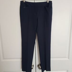 Amanda & Chelsea Navy Striped Narrow Pants Size 2